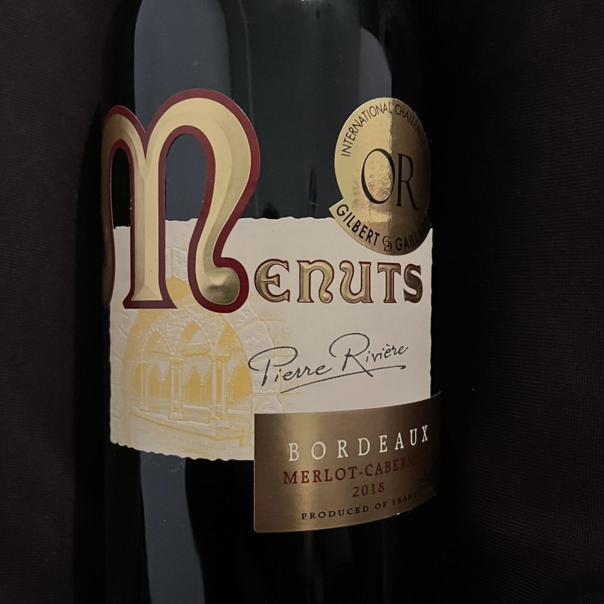 MENUTS BORDEAUX MERLOT CABERNET 2018